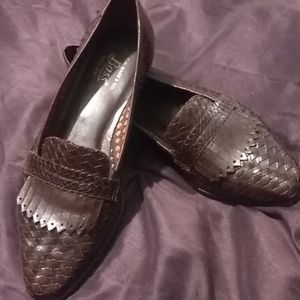 Brown Leather Bass Loafers